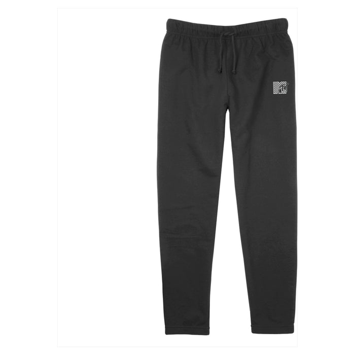fifth sun Junior's MTV Black and White Check Logo Jogger Pants