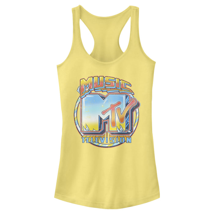 Fifth Sun Junior's MTV Old School Logo Racerback Tank Top