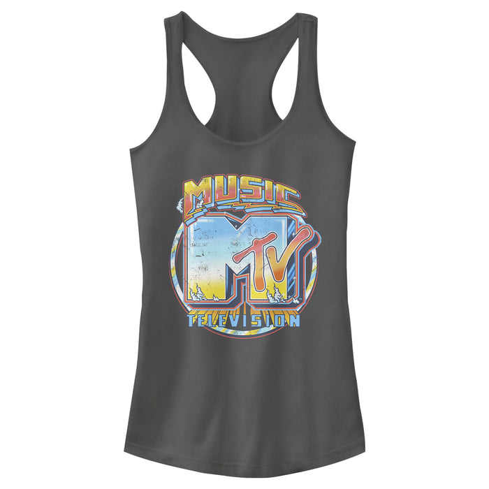 Fifth Sun Junior's MTV Old School Logo Racerback Tank Top