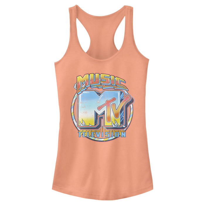 Fifth Sun Junior's MTV Old School Logo Racerback Tank Top