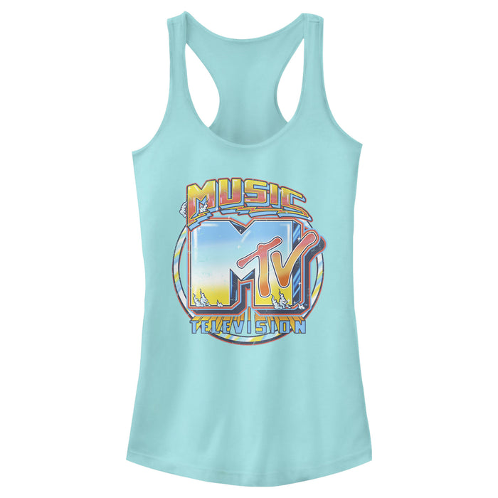 fifth sun Junior's MTV Old School Logo Racerback Tank Top