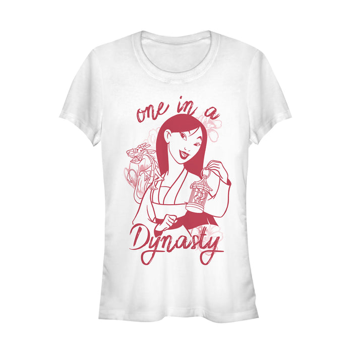 fifth sun Junior's Mulan Valentine One in a Dynasty T-Shirt