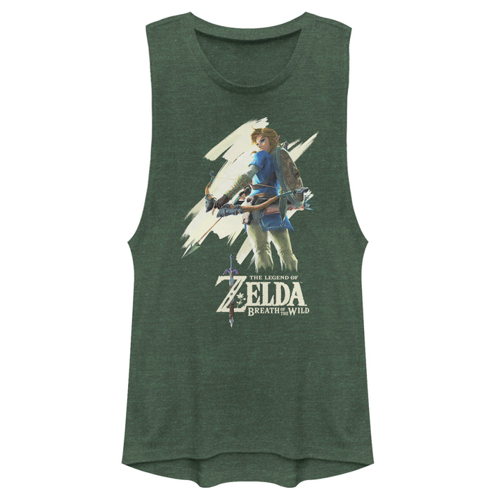 fifth sun Junior's Nintendo Legend of Zelda Breath of the Wild Streak Festival Muscle Tee