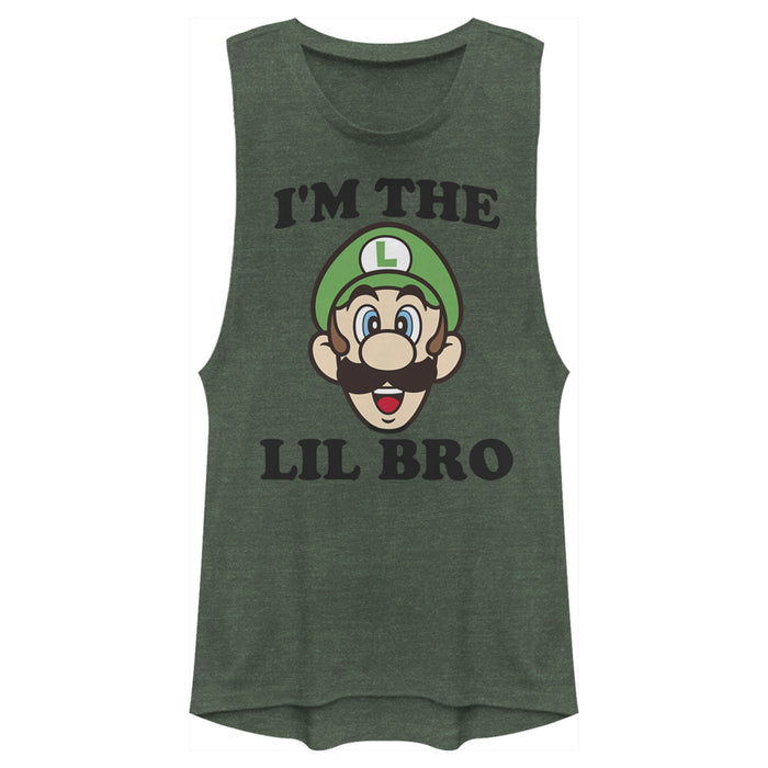 fifth sun Junior's Nintendo Luigi Little Brother Festival Muscle Tee fifth sun Junior's Nintendo Luigi Little Brother Festival Muscle Tee