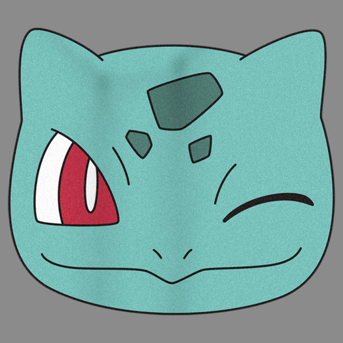 Fifth Sun Junior's Pokemon Bulbasaur Wink Face Cowl Neck Sweatshirt