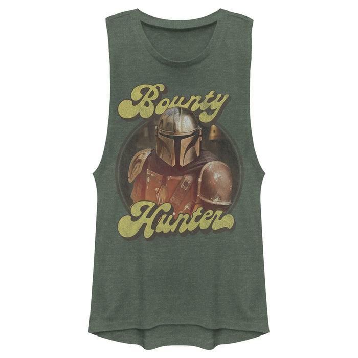 fifth sun Junior's Star Wars: The Mandalorian Retro Bounty Hunter Festival Muscle Tee