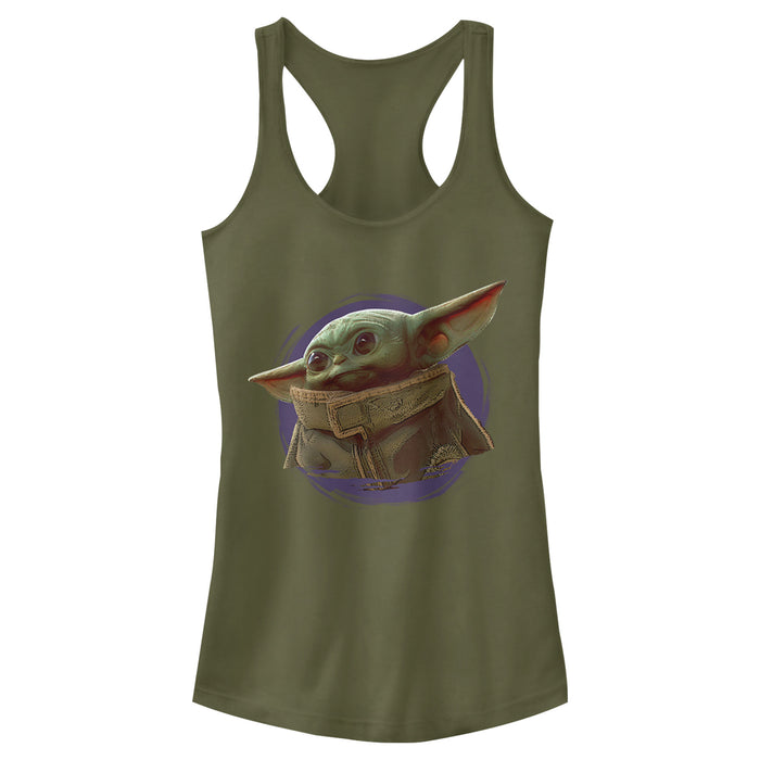 Fifth Sun Junior's Star Wars: The Mandalorian The Child Circle Halo Racerback Tank Top