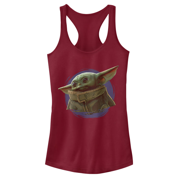 fifth sun Junior's Star Wars: The Mandalorian The Child Circle Halo Racerback Tank Top