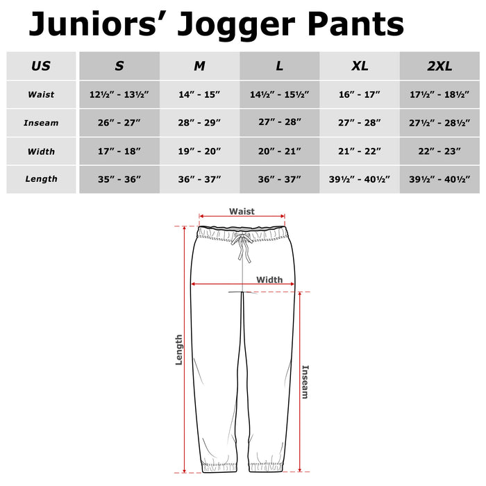 Fifth Sun Junior's Teenage Mutant Ninja Turtles Pixel Art Turtle Brothers Jogger Pants