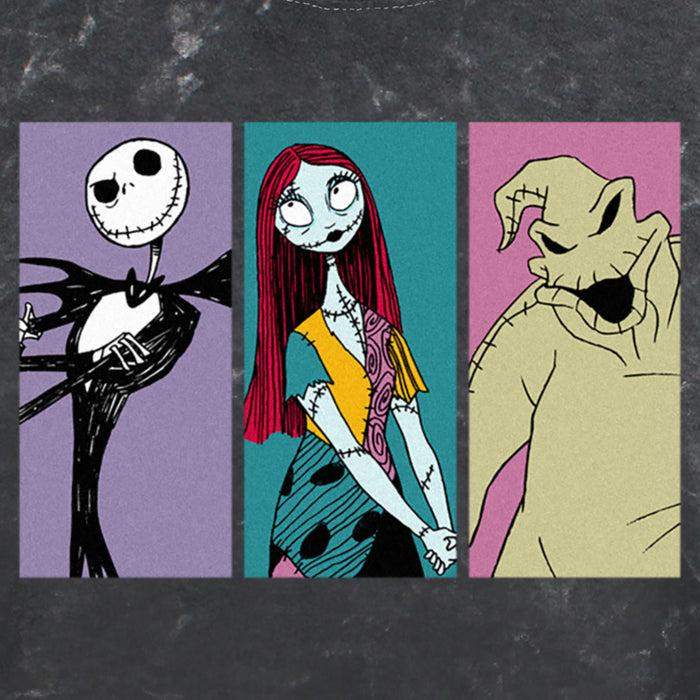 Fifth Sun Junior's The Nightmare Before Christmas Jack Sally Oogie Portraits T-Shirt
