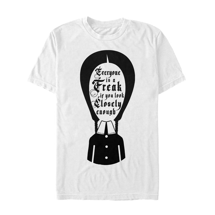 fifth sun Men's Addams Family Wednesday Everyone Is a Freak T-Shirt