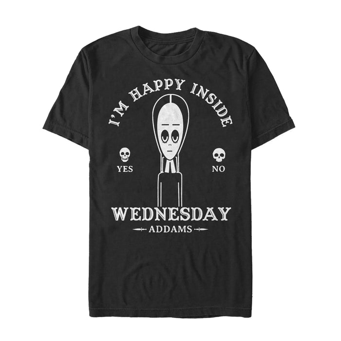 fifth sun Men's Addams Family Wednesday Happy Ouija Board T-Shirt