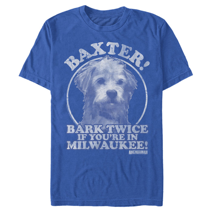 Fifth Sun Men's Anchorman Baxter Bark Twice T-Shirt