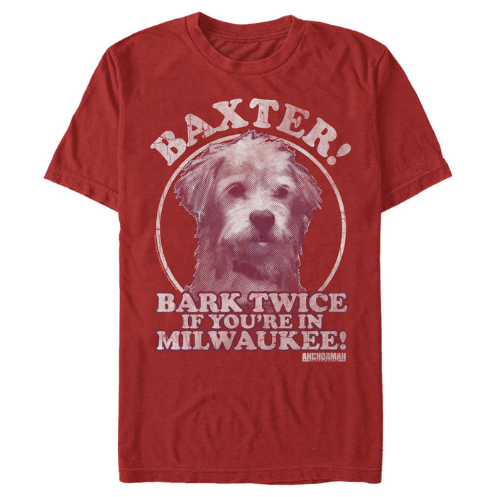 fifth sun Men's Anchorman Baxter Bark Twice T-Shirt