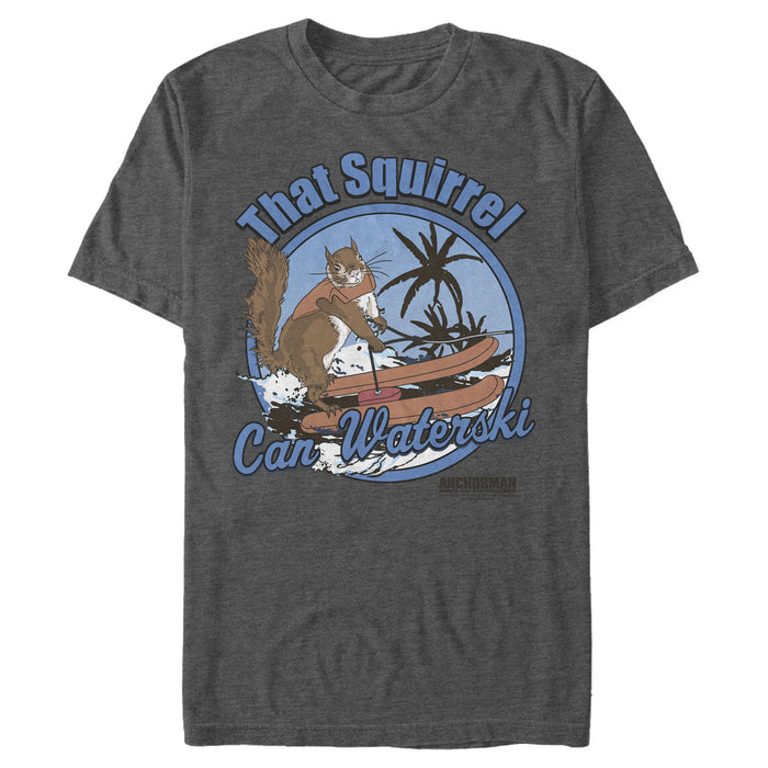 fifth sun Men's Anchorman Squirrel Can Waterski T-Shirt