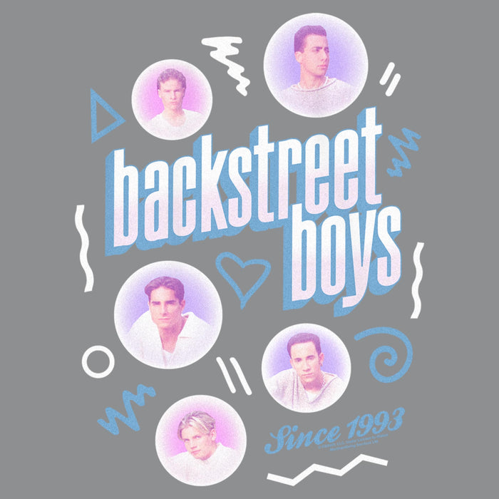 Fifth Sun Men's Backstreet Boys Bubble Icons Doodle T-Shirt