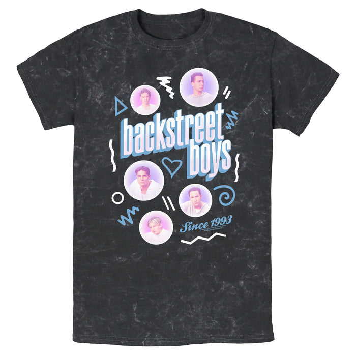 fifth sun Men's Backstreet Boys Bubble Icons Doodle T-Shirt