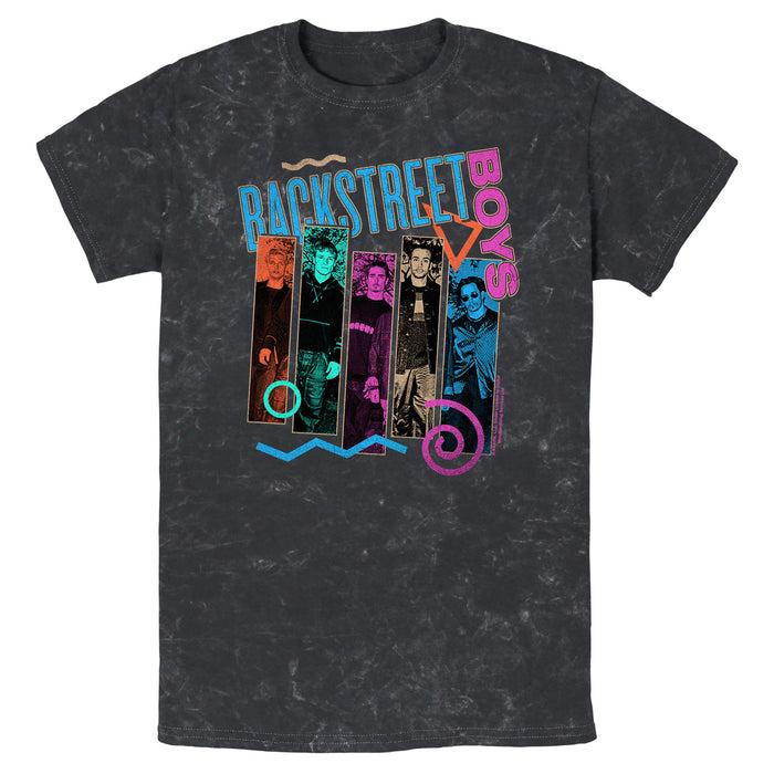 fifth sun Men's Backstreet Boys Member Photo Stripes T-Shirt