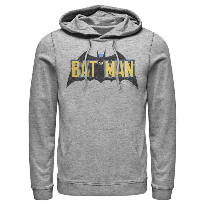 fifth sun Men's Batman Caped Crusader Logo Pull Over Hoodie
