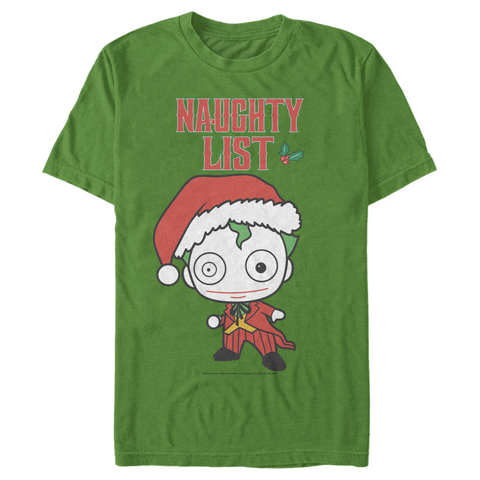 fifth sun Men's Batman Christmas Joker Naughty T-Shirt