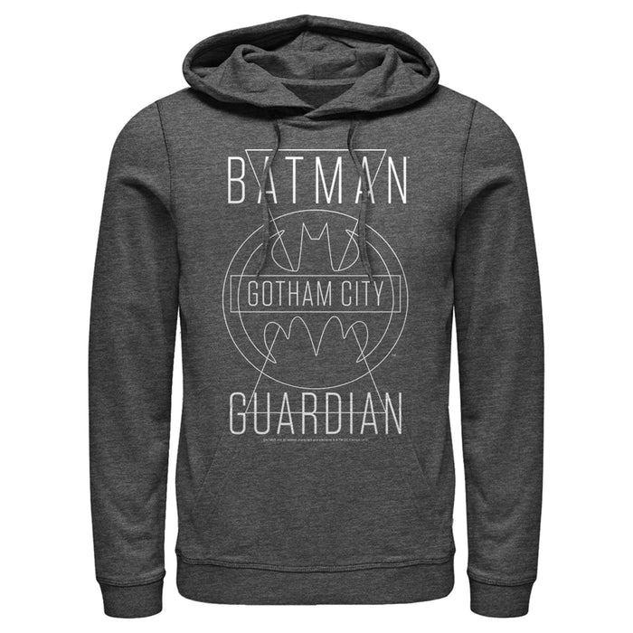 Fifth Sun Men's Batman Gotham City Guardian Pull Over Hoodie