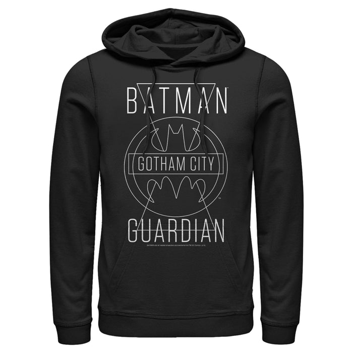 Fifth Sun Men's Batman Gotham City Guardian Pull Over Hoodie