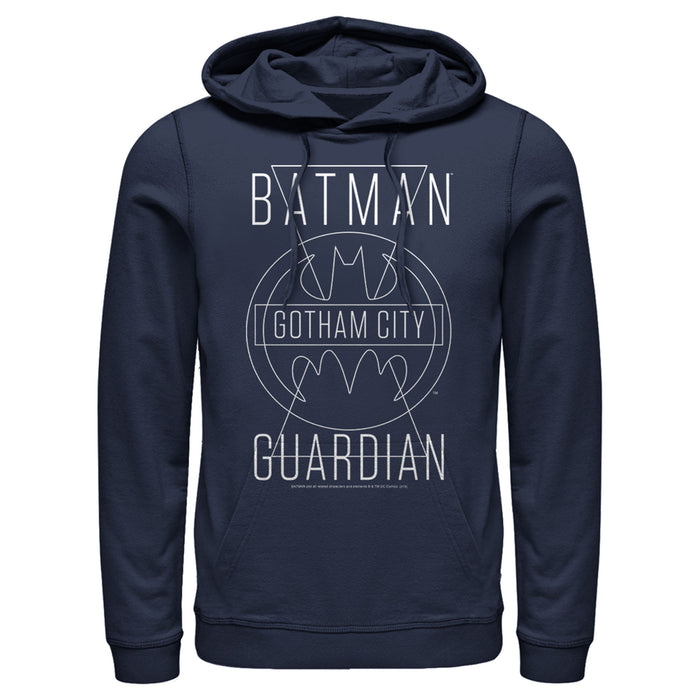 fifth sun Men's Batman Gotham City Guardian Pull Over Hoodie