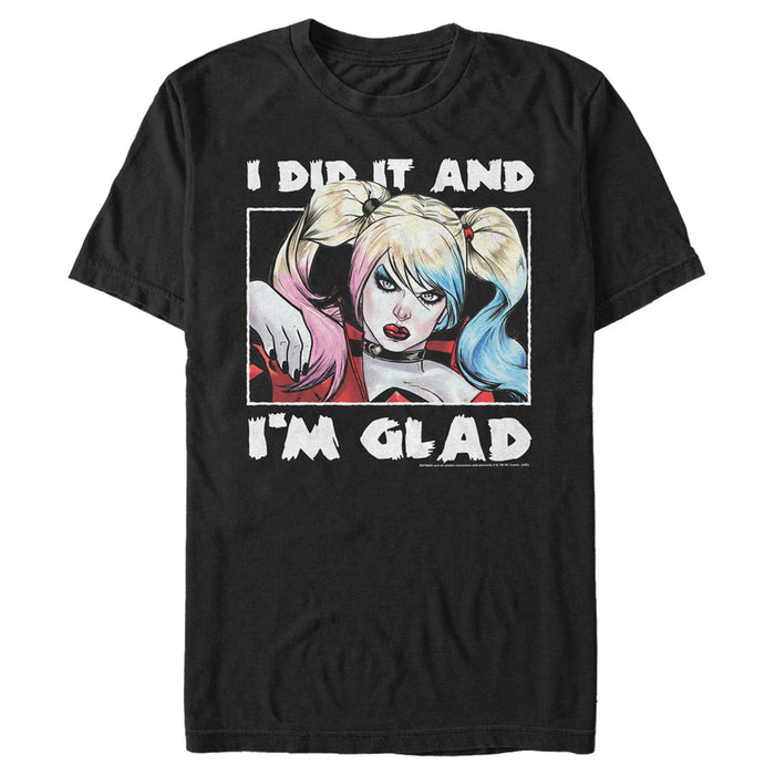 Fifth Sun Men's Batman Harley Quinn Did It And I'm Glad T-Shirt