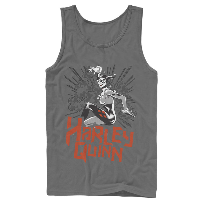 Fifth Sun Men's Batman Harley Quinn Retro Explosion Tank Top