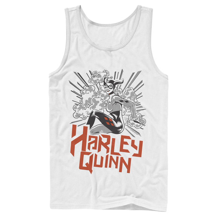 fifth sun Men's Batman Harley Quinn Retro Explosion Tank Top
