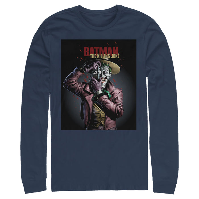 fifth sun Men's Batman Joker Camera Poster Long Sleeve Shirt