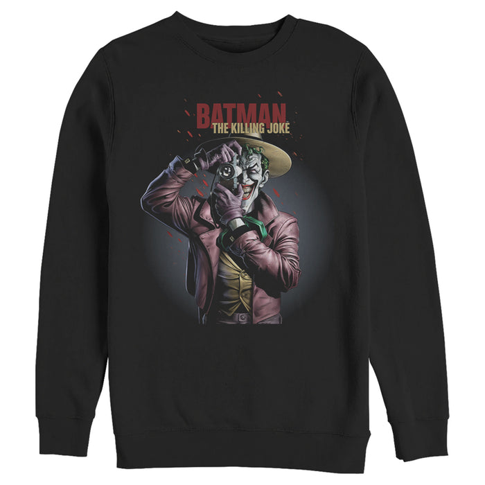 Fifth Sun Men's Batman Joker Camera Poster Sweatshirt