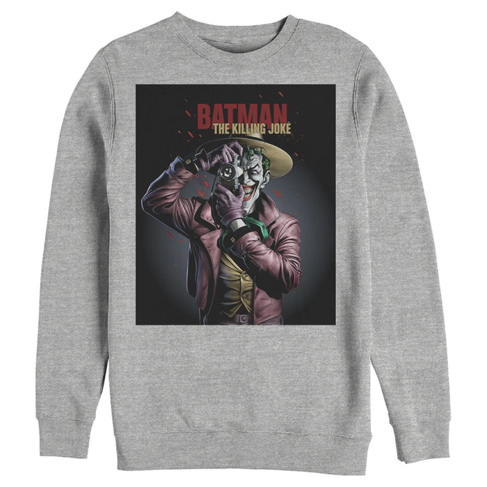 Fifth Sun Men's Batman Joker Camera Poster Sweatshirt