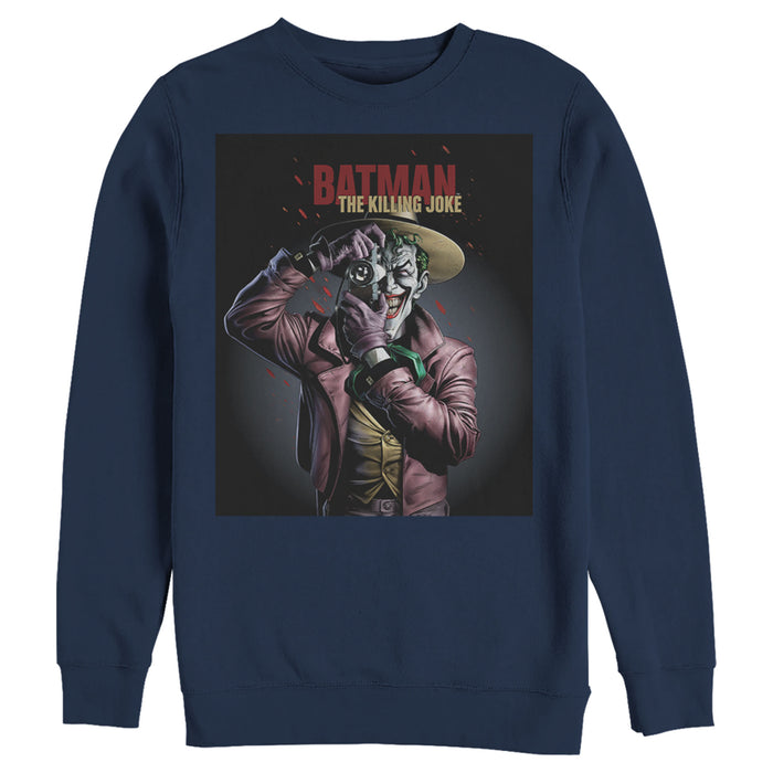 fifth sun Men's Batman Joker Camera Poster Sweatshirt
