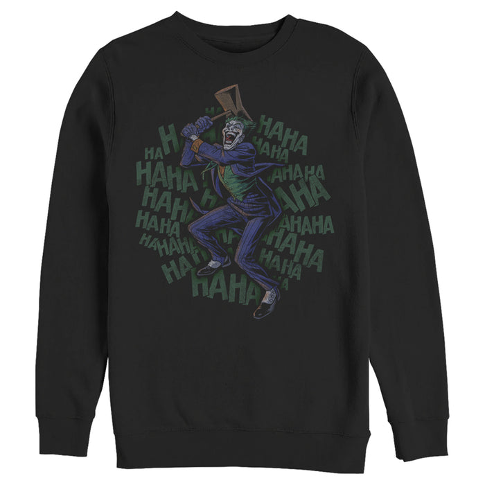 fifth sun Men's Batman Joker Dancing and Laughing Sweatshirt
