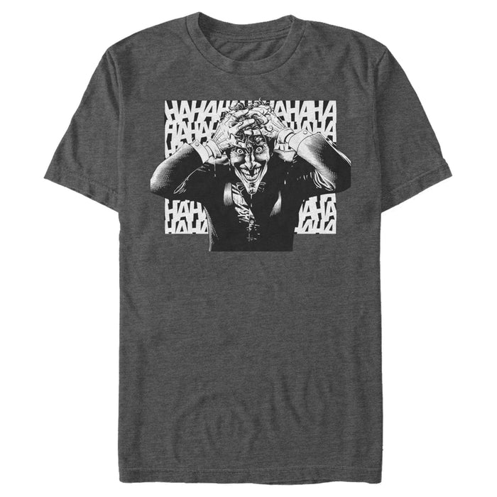 Fifth Sun Men's Batman Joker Hahaha Crazed Look T-Shirt