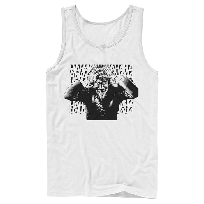 fifth sun Men's Batman Joker Hahaha Crazed Look Tank Top