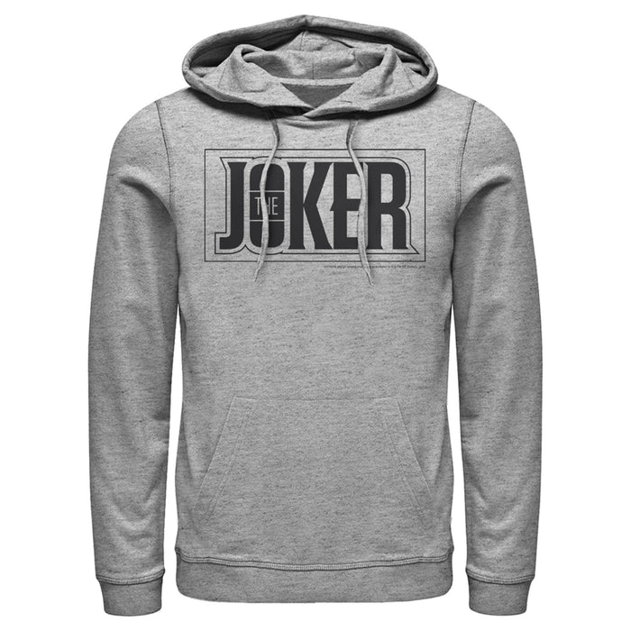 fifth sun Men's Batman Joker Text Logo Pull Over Hoodie