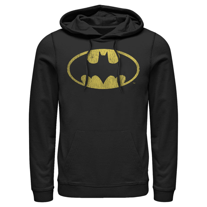 Fifth Sun Men's Batman Logo Retro Caped Crusader Pull Over Hoodie