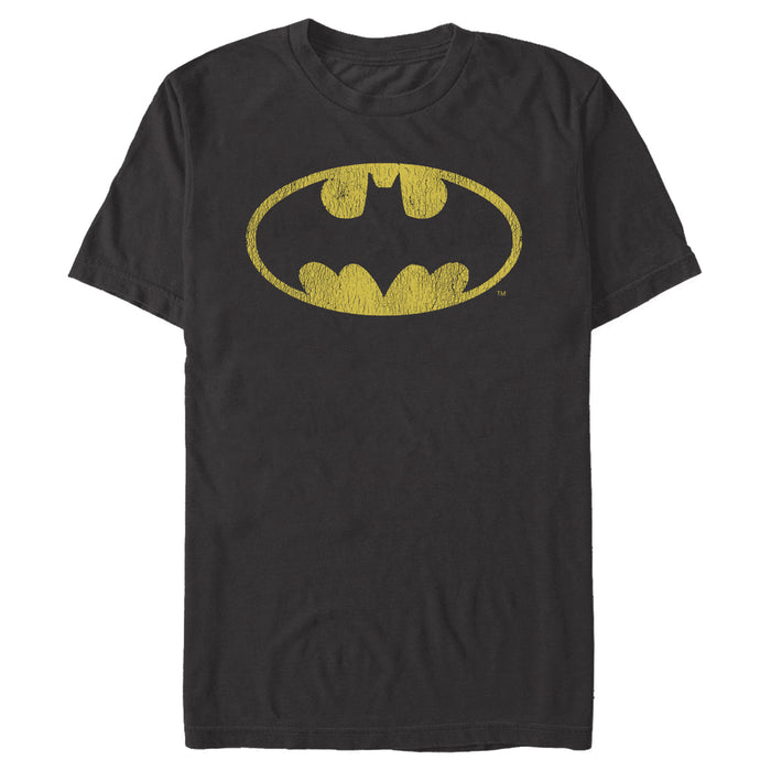 fifth sun Men's Batman Logo Retro Caped Crusader T-Shirt