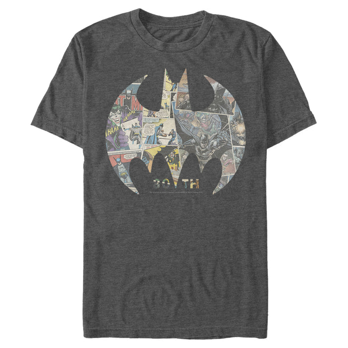 Fifth Sun Men's Batman Shield Logo Comic 80th Anniversary T-Shirt