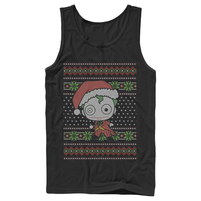 Fifth Sun Men's Batman Ugly Christmas Chibi Joker Tank Top