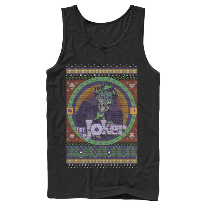 Fifth Sun Men's Batman Ugly Christmas Joker Tank Top