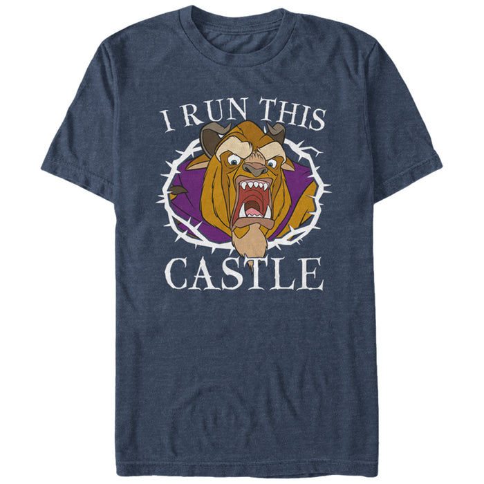 fifth sun Men's Beauty and the Beast Run Castle T-Shirt