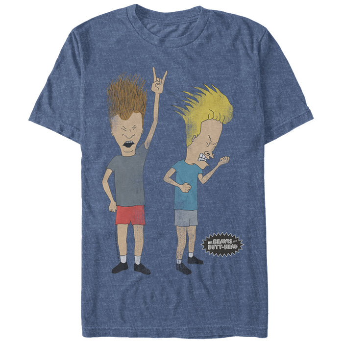 fifth sun Men's Beavis and Butt-Head Rock Forever T-Shirt