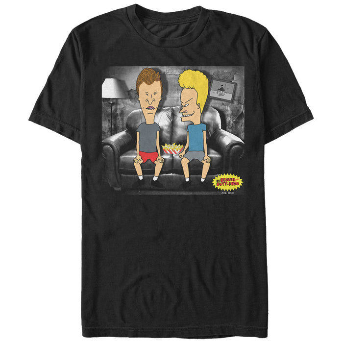 fifth sun Men's Beavis and Butt-Head Watching Music Videos T-Shirt