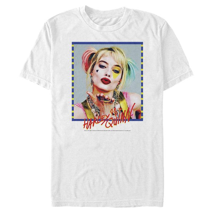 fifth sun Men's Birds of Prey Harley Quinn Blowing Kiss T-Shirt