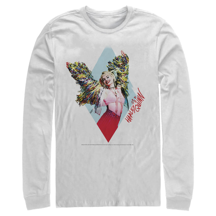fifth sun Men's Birds of Prey Harley Quinn Mayhem Long Sleeve Shirt
