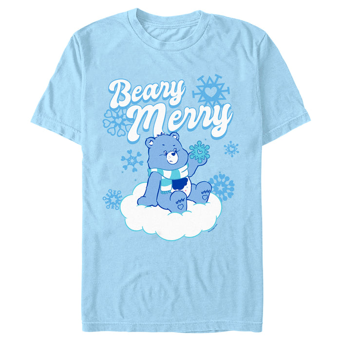 fifth sun Men's Care Bears Christmas Grumpy Bear Beary Merry T-Shirt