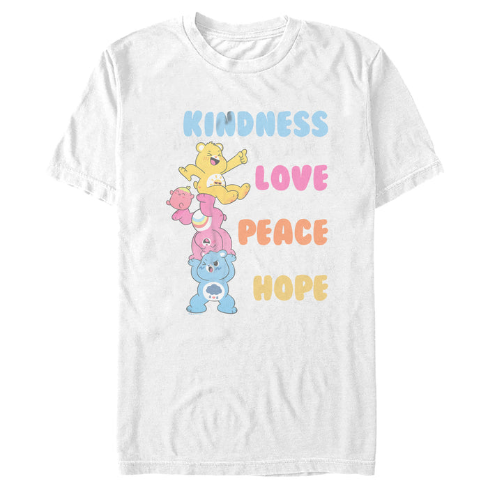 fifth sun Men's Care Bears Kindness Love Peace Hope Bears T-Shirt